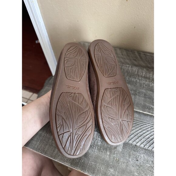 Olukai Womens Nohea Nubuck Brown Leather Slip-On Loafer Shoes US 7.5 - Picture 4 of 4